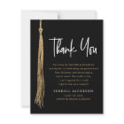 Graduation Cap Tassel Gold Black Modern