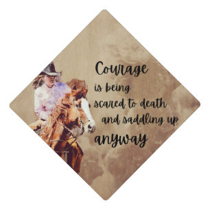 Graduation Cap Topper - Courage