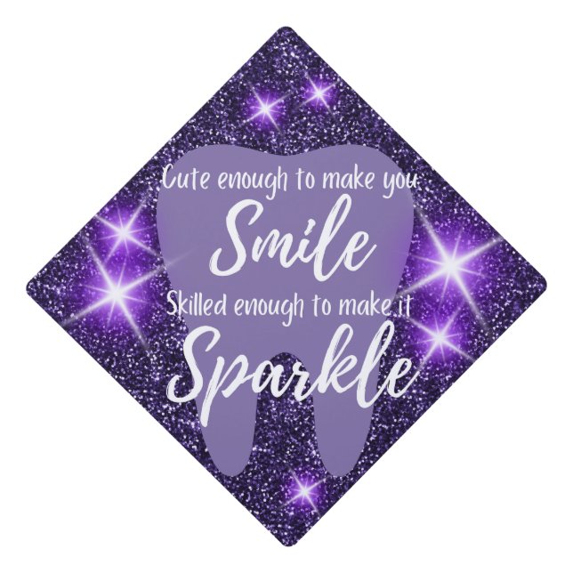 Graduation Cap Topper - Cute Tooth (Front)