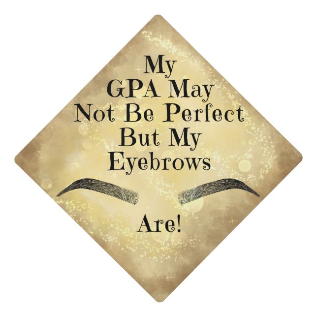 Graduation Cap Topper - Eyebrows (Front)