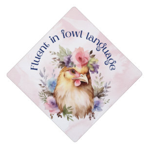 Graduation Cap Topper - Fowl Language