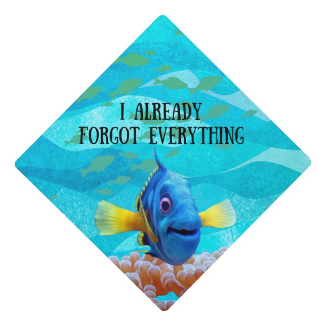 Graduation Cap Topper - I Already Forgot (Front)