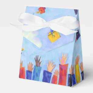 Graduation Cap Toss Thank You Favor Box