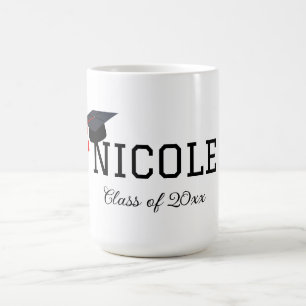 Graduation Cap with Name and Class of Year Coffee Mug