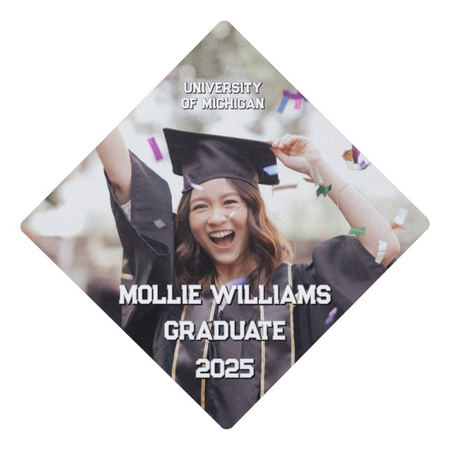 Graduation Cap with Photo (Front)