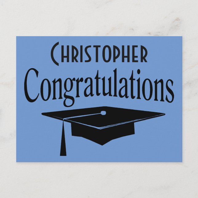 Graduation Cap Words Of Advice Party Card (Front)