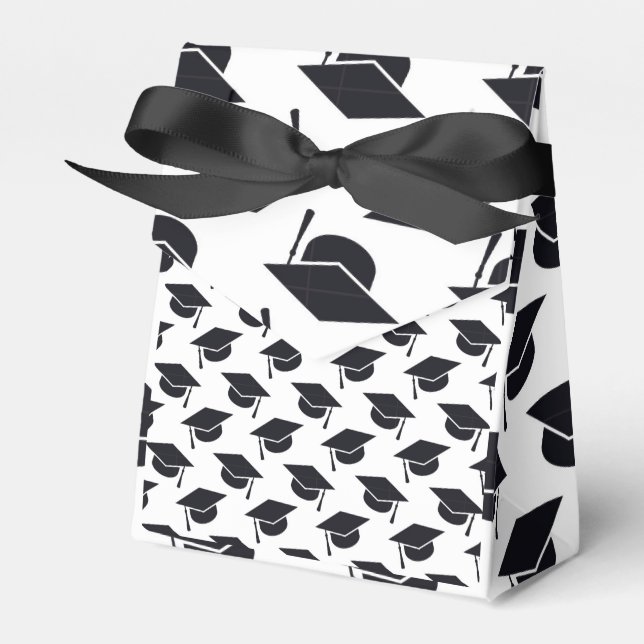 Graduation Caps Favor Box (Front Side)