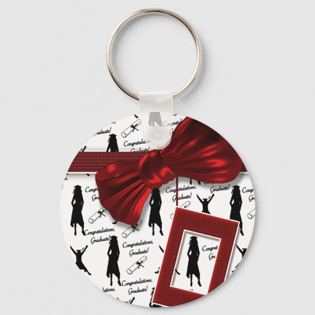 Graduation car gifts for women keychain (Front)