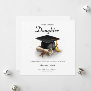 Graduation card for daughter, graduation card