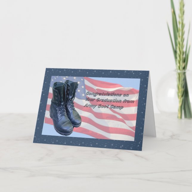 Graduation Card from Army Boot Camp (Front)