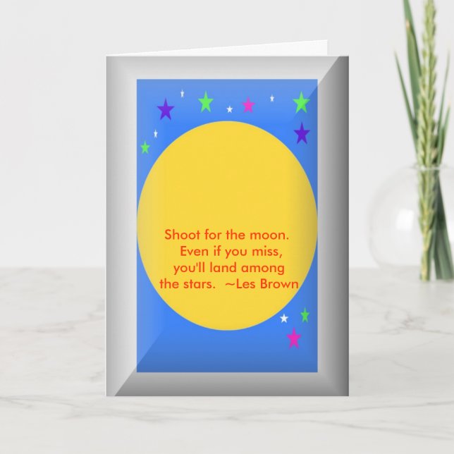 Graduation card with quote (Front)