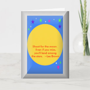 Graduation card with quote