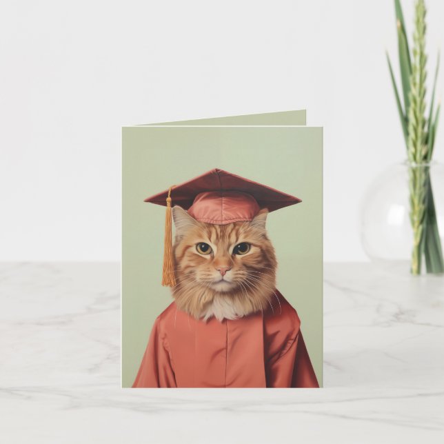 Graduation Cat Invitation (Front)