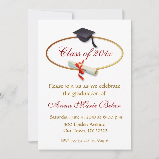 Graduation Celebration Invitation (Front)