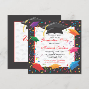 Graduation Celebration Party Invitation Card