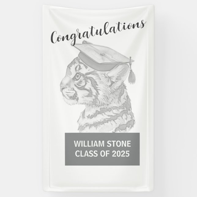 Graduation Celebratory Personalized Banner (Vertical)