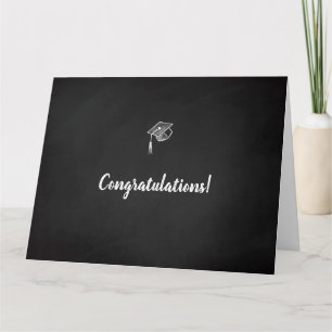 Graduation chalkboard card