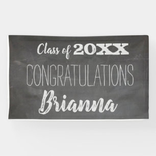 Graduation Chalkboard class of 2019 with text Banner
