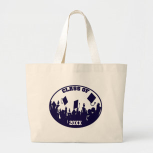 Graduation Change to Current Year Large Tote Bag