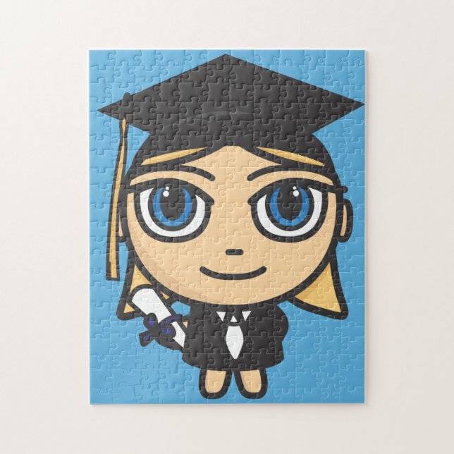 Graduation Character Puzzle/Jigsaw Jigsaw Puzzle (Vertical)
