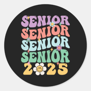 Graduation Cl Of 2025 Senior 2025 Classic Round Sticker