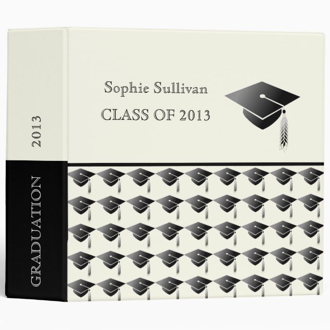 Graduation Class of 2014 With Cap Album Binder (Front/Spine)