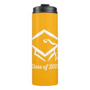 Graduation Class of 2021 GLDWHT Thermal Tumbler
