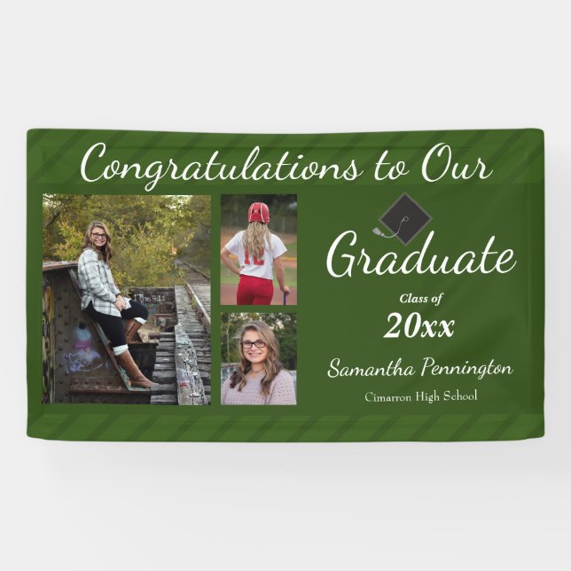 Graduation Class of 2021 Photo Collage Banner (Horizontal)
