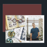 Graduation Class of 2022 Environmental Science<br><div class="desc">Graduation Class of 2022 Medical Environmental Science Forestry Agriculture Grad Photo Announcement features a watercolor illustration of a biologist workplace which includes glasses, books, laboratory petri dishes, microbes, pipette, viruses and more. The text "Grad", your qualification, name, year of qualification and location of study. Personalize by editing the text in...</div>