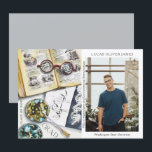 Graduation Class of 2022 Environmental Science<br><div class="desc">Graduation Class of 2022 Medical Environmental Science Forestry Agriculture Grad Photo Announcement features a watercolor illustration of a biologist workplace which includes glasses, books, laboratory petri dishes, microbes, pipette, viruses and more. The text "Grad", your qualification, name, year of qualification and location of study. Personalize by editing the text in...</div>