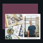 Graduation Class of 2022 Environmental Science<br><div class="desc">Graduation Class of 2022 Medical Environmental Science Forestry Agriculture Grad Photo Announcement features a watercolor illustration of a biologist workplace which includes glasses, books, laboratory petri dishes, microbes, pipette, viruses and more. The text "Grad", your qualification, name, year of qualification and location of study. Personalize by editing the text in...</div>