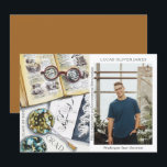 Graduation Class of 2022 Environmental Science<br><div class="desc">Graduation Class of 2022 Medical Environmental Science Forestry Agriculture Grad Photo Announcement features a watercolor illustration of a biologist workplace which includes glasses, books, laboratory petri dishes, microbes, pipette, viruses and more. The text "Grad", your qualification, name, year of qualification and location of study. Personalize by editing the text in...</div>