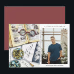 Graduation Class of 2022 Environmental Science<br><div class="desc">Graduation Class of 2022 Medical Environmental Science Forestry Agriculture Grad Photo Announcement features a watercolor illustration of a biologist workplace which includes glasses, books, laboratory petri dishes, microbes, pipette, viruses and more. The text "Grad", your qualification, name, year of qualification and location of study. Personalize by editing the text in...</div>