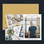 Graduation Class of 2022 Environmental Science<br><div class="desc">Graduation Class of 2022 Medical Environmental Science Forestry Agriculture Grad Photo Announcement features a watercolor illustration of a biologist workplace which includes glasses, books, laboratory petri dishes, microbes, pipette, viruses and more. The text "Grad", your qualification, name, year of qualification and location of study. Personalize by editing the text in...</div>