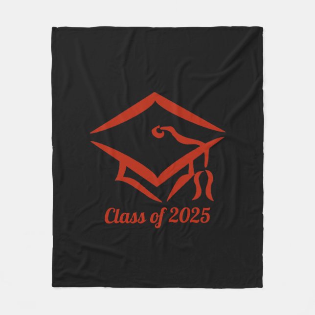 Graduation Class of 2025 BLKBRD Customize Year Fleece Blanket (Front)