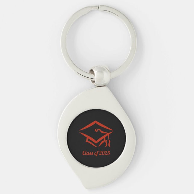Graduation Class of 2025 BLKBRD Customize Year Keychain (Front)