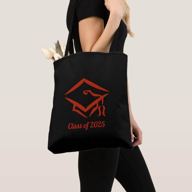 Graduation Class of 2025 BLKBRD Customize Year Tote Bag (Close Up)