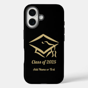 Graduation Class of 2025 BLKVMG Custom Year Name iPhone 16 Case