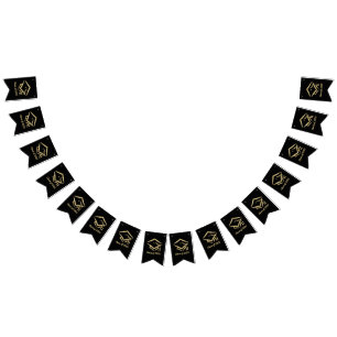 Graduation Class of 2025 BLKVMG Customize Year Bunting Flags