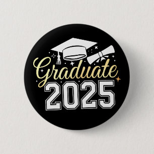 Graduation Class Of 2025 Graduate 2 Inch Round Button