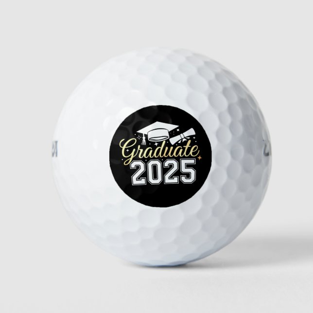 Graduation Class Of 2025 Graduate Golf Balls (Front)