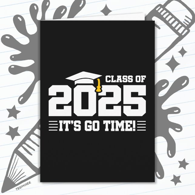 Graduation Class of 2025 Graduate Senior 2025 Card (Creator Uploaded)