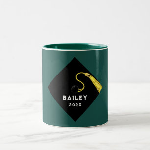 Graduation Class of 2025 Keepsake Gift Two-Tone Coffee Mug