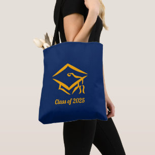 Graduation Class of 2025 NVYGLD Customize Year Tote Bag
