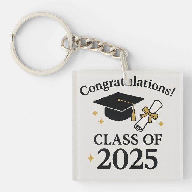 Graduation Class of 2025 – School Graduat Keychain (Front)