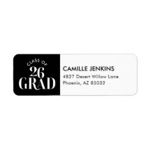 Graduation Class of 2026 Return Address Label