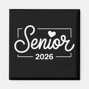 Graduation Class Of 2026 Senior Heart Graduate Magnet