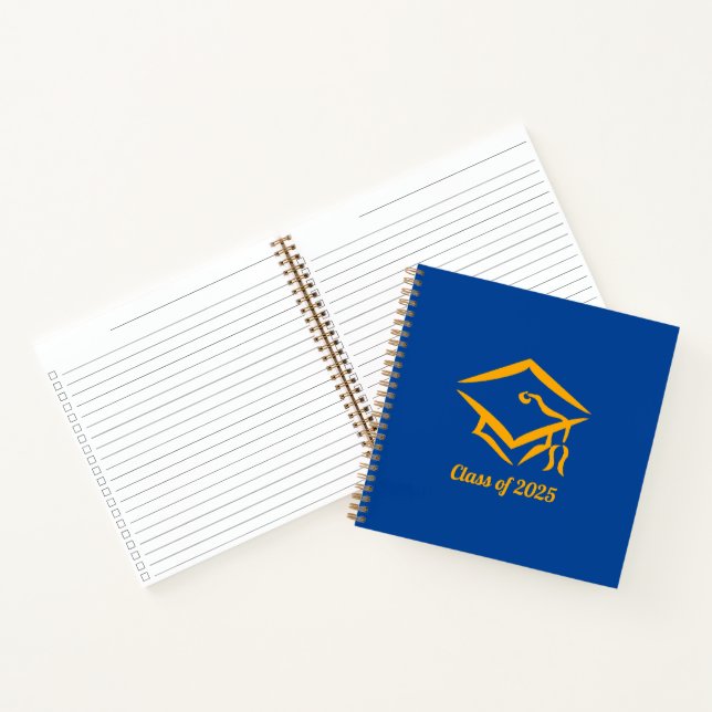 Graduation Class of 20?? BLUGLD Customize Year Notebook (Inside)