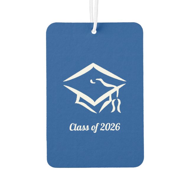 Graduation Class of 20?? BLUWHT Customize Year Air Freshener (Back)