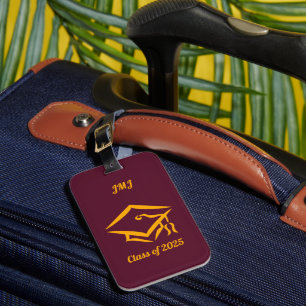 Graduation Class of 20?? BURGLD Custom Year Name Luggage Tag